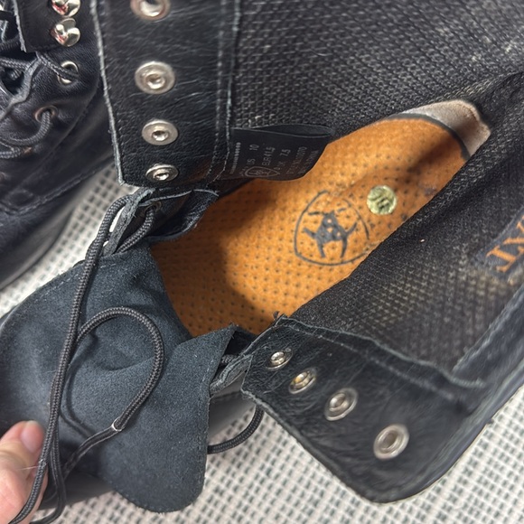 ARIAT WOMEN'S 6" LACE-UP HERITAGE II LACER BOOTS - ROUND TOE size 10 - Picture 5 of 9